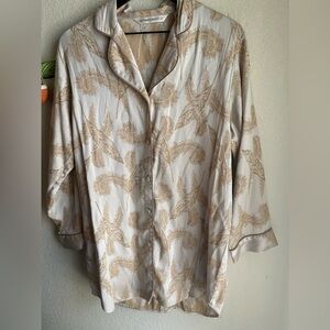 Vintage victoria secret pj gown top